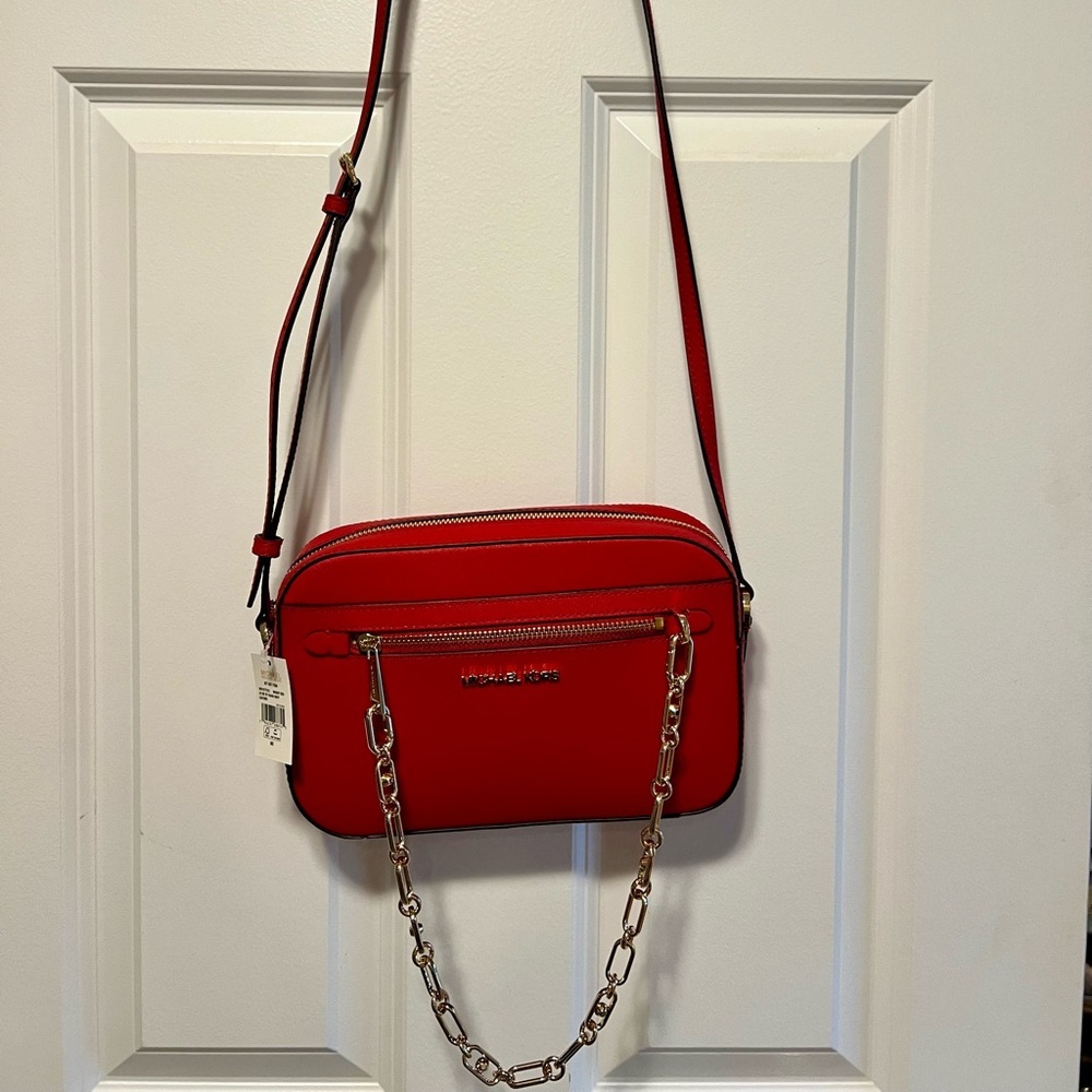 ❤️ Michael Kors ❤️ Jet Set chain crossbody NWT - Picture 4 of 6